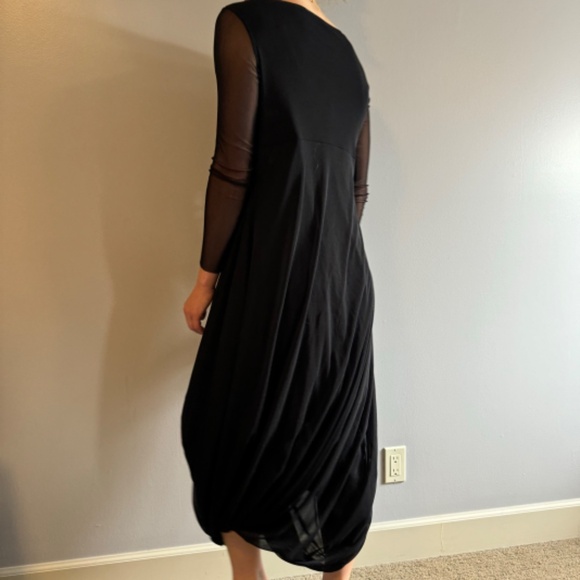 IGOR Mikaela Black Draping Dress - Picture 4 of 8